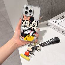 This Disney Mickey Mouse Pattern Lanyard Phone Case Features A Strong Magnetic Closure And Full Coverage Of Acrylic And TPU Material. It's Shockproof, Lightweight, And Suitable For IPhone17/16/11/13/15/15 Plus/15 Pro/15 Pro Max/12/14 Pro Max/11 Pro Max/12 Pro/12 Pro Max/13. It's A Popular Birthday Gift, Business Gift, Durable, Stain-Resistant, And Fingerprint-Resistant New Phone Case For Men And Women. It Also Includes A Mickey Mouse Phone Case And Mickey Mouse Doll Bracelet. Compatible With SamsungGalaxy S20, S21, S22, S23, And S24 Series. It's The Perfect Gift For Friends And Family. This Stylish Phone Case Is Fun, Lightweight, And Durable. IPhone17 Pro Max Phone Case, Minnie Phone Case. - Trong sáng - Xem 1