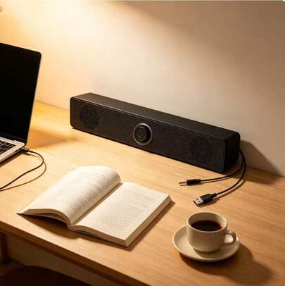 USB-Powered Computer Desktop Speaker System With Volume Knob - 360° Surround Sound, Dual-Speaker Desktop Speaker Setup With Subwoofer, Low Noise, Compatible With Laptops, PCs, Smartphones, Home Theaters, And Gaming - Suitable For Offices, Living Rooms, And Bedrooms - Perfect For Music, Movies, Games, And Video Calls. This Desktop PC Speaker System Is Perfect For Office Audio, High-Quality Sound, High-Fidelity Audio, And Is A Great Christmas Choice For Remote Workers And Movie Lovers.