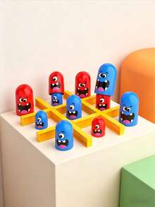 Fun Tic-Tac-Toe Desktop Game, Big Eat Small Intelligence Interactive Multiplayer Party Game Toy, Suitable For Children 3+ And Adults - Multicolor - View 1