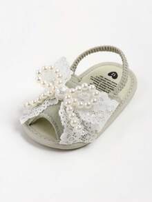 Sandali estivi con suola morbida per neonati/bambini piccoli, unisex, scarpe piatte da cerimonia, ciabatte da spiaggia, scarpe pre-camminatore per neonati - Verde - Visualizzare 4