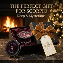 EVODUCK Vela del Zodiaco, Vela Aromática de Cristal del Zodiaco Escorpio, Vela de Lata de 3oz con Sándalo y Mirra con Cristales de Labradorita y Amuleto en el Interior, Soy Poderosa Regalo de Astrología para Mujeres, Regalo de Cumpleaños para Ella, Vela de Meditación y Autocuidado, Decoración Mística para el Dormitorio - Velas del zodíaco - Ver 12