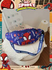1 Pc Marvel Officially Licensed /Iron Man/Spider Man Pattern Fanny Pack,Multifunctional Sling Bag, Casual Crossbody Bag, Lightweight Adjustable Strap Chest Bag,Cartoon Coin Purse,Bum Bag, Ideal For Men,Teens, Young Fans,Students, Perfect For Daily School Runs, Outdoor Play, Theme Park Visits, Holiday Trips, Sports ﻿ - Multicolor - View 13