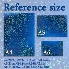 50 Blatt A4/A5/A6 Glitzer-Strukturiertes Sammelalbum-Papier - Sortierte Farben & Designs, geprägtes holografisches Kunstpapier für Grußkarten, Scrapbooking, Collagen und Feiertagsbasteleien, Grußkarten-Herstellung | Leuchtende Farben | Geprägte Designs - Glänzendes, strukturiertes Papier - Übersicht 3