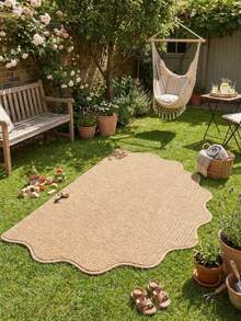 1pc Semi-Circle Sun Shaped Floor Mat, Cute Play Mat, Decorative Carpet, Bedroom Decor, Small Rug, Carpet, Home Decor, Outdoor Rug, Washable Rug, Graduation/Mother's Day Gift - Multicolor - View 1