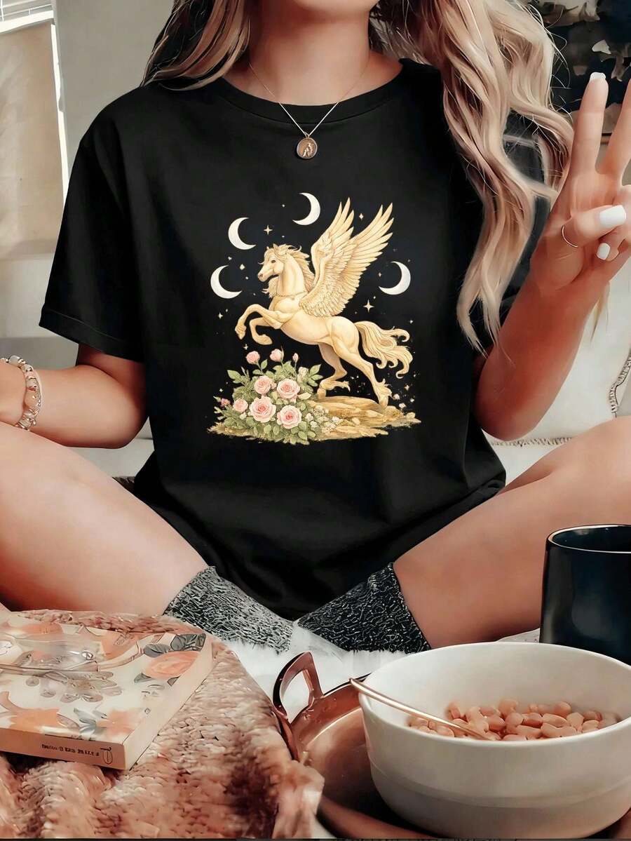 Women T-Shirts - Black - View 1
