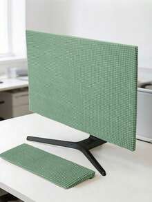 1pc 24-76.2cm Desktop Computer Monitor Dust Cover, Easy To Install Solid Color Screen Protector, Designed To Protect Desktop Computer Screens From Dust, Desktop Monitor Dust Cover, Keyboard Cover, Minimalist Screen Protector - Multicolor - View 13