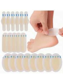 1pc/10pcs Set, Gel Transparent Invisible Anti-Friction Pads, Heel Pads And Forefoot Gel Pads, 4 Shapes Hydrogel Pads, Suitable For High Heels, Foot Care Essential, Soft Heel Protection Pads, Waterproof Bandages - Multiple Styles - View 3