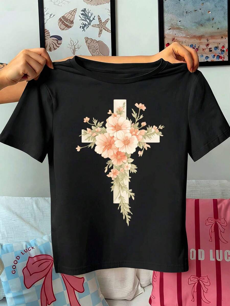 Women T-Shirts - Black - View 1