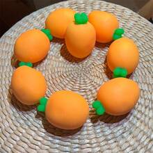 1pc Realistic Carrot Squishy Toy, Ultra Soft & Slow Rebound, Cute Desk Decompression Toy Extra Soft & Squishy - Multicolor - View 3