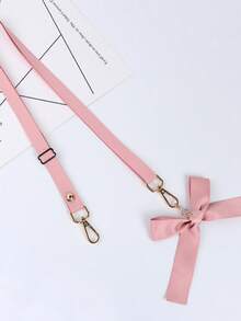 100pcs/50pcs/10pcs/1pc Customizable Solid Color Minimalist INS Style Fabric, High Quality Double-Headed Detachable Adjustable Ribbon Bow Tie Lanyard, Suitable For Phone, Camera, Cup, Bag Strap, Hanging Decoration - Color Mixing - View 26