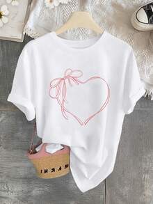 Women T-Shirts - [White] - View 2