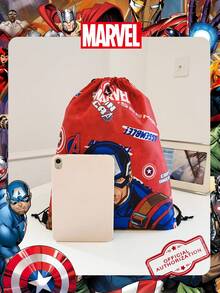 Marvel 1个漫威官方授权图案抽绳背包，运动健身包，大容量购物袋，轻便收纳袋，非常适合男孩/学生，是旅行、运动、海滩、度假、日常使用、郊游、购物、返校的理想之选。 - 彩色 - 查看 5