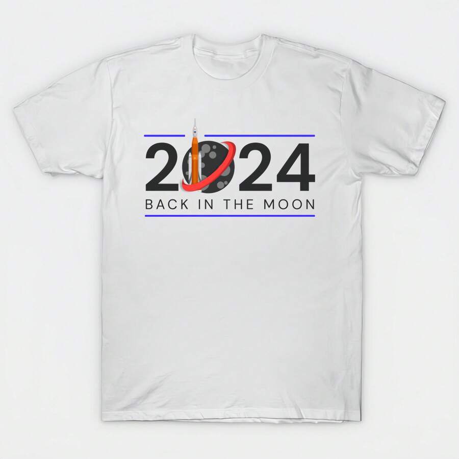 Artemis 2024 Bk In The Moon T-Shirt - White - View 1