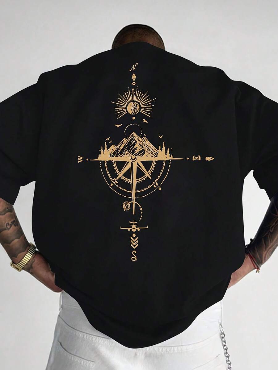 T-shirts pour hommes - Noir - Voir 1