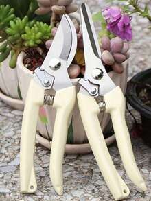 1pc Garden Pruning Shears With Sharp Curved And Straight Blades, Suitable For Trimming Plants, Flowers And Fruit Trees. Comfortable Grip, Ideal Gift For Gardening Enthusiasts, Suitable For Both Men And Women - Multicolor - View 2