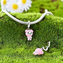 1 Pc Sliver Plated Lovely Doll Series Fire Dragon Dog Elf Skull Charm Fit Bracelet For Diy Jewelry Making, Ideal Choice For Women Jewelry Gift - Silver - View 4