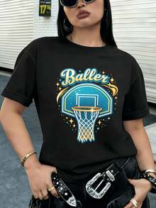 Women T-Shirts - Black - View 2