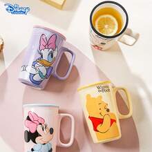 Taza de cerámica con asa de Mickey Mouse de Disney, apta para el hogar y la oficina, para beber agua, leche, café, jugo, regalo de cumpleaños para fans de Disney, capacidad 500ML/17.91OZ - Multicolor - Ver 7