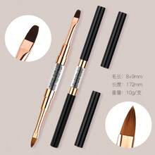 1 cọ vẽ móng acrylic, bút khắc gel UV, bút vẽ bột lỏng, bút vẽ 3D nghệ thuật móng tay, dụng cụ làm móng. - Màu xanh nhạt - Xem 7