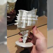 1pc 3D Printed Seashell Pen Holder, Exquisite Style Highly Attractive Makeup Brush Storage Box, Unique Design Desktop Organizer - A - View 1
