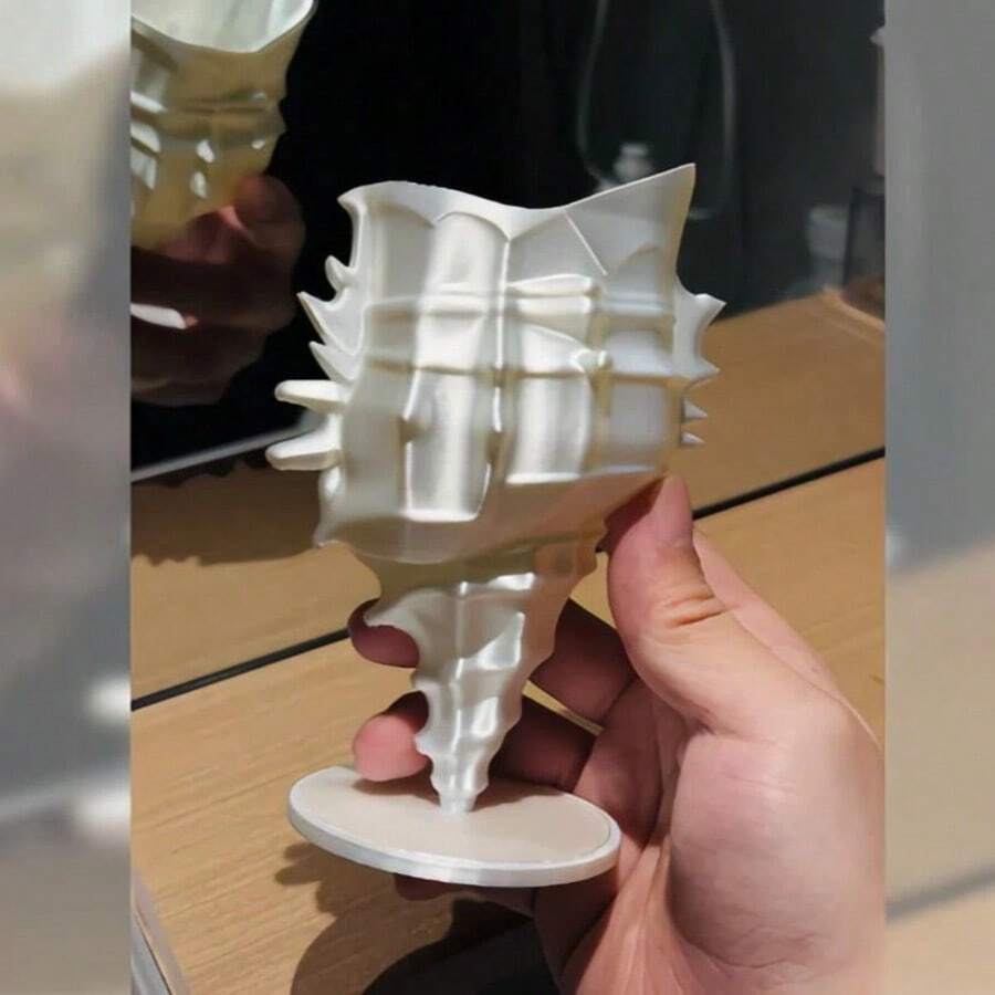 1pc 3D Printed Seashell Pen Holder, Exquisite Style Highly Attractive Makeup Brush Storage Box, Unique Design Desktop Organizer - A - View 1