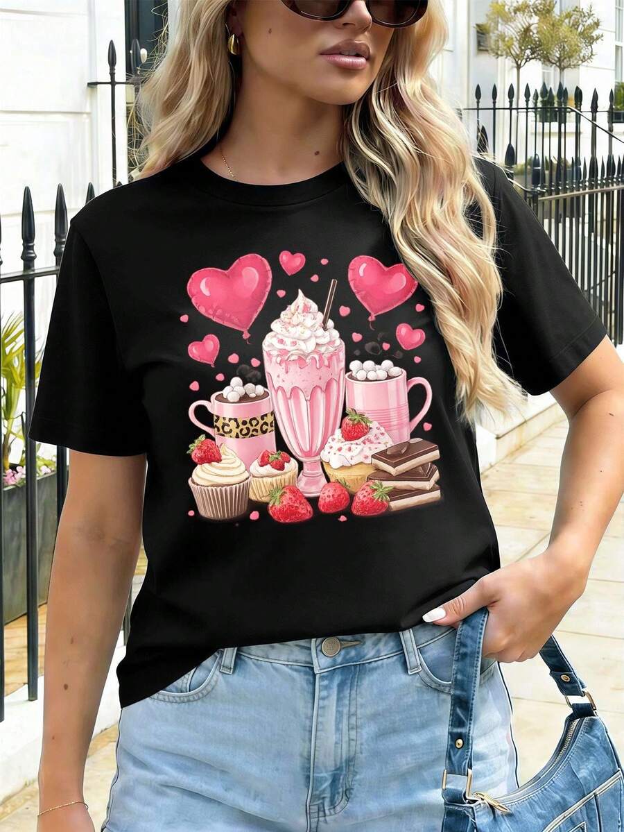 Women T-Shirts - Black - View 1