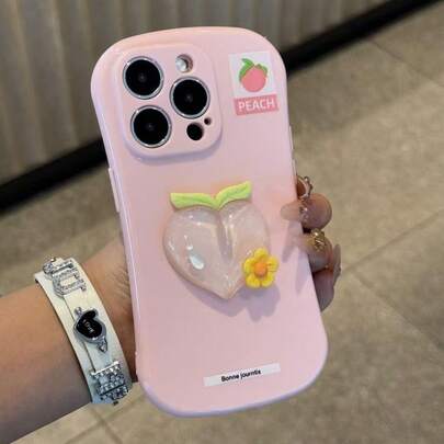1 ốp lưng điện thoại hình quả đào mùa hè cho iPhone 17Pro Max, 17Pro 17, 17air, 16Pro 15 Pro Max, 16pro, 16promax, 14, 11, 13, 12, 11. Thích hợp cho nữ giới. Món quà lý tưởng cho sinh nhật/Ngày của Mẹ.