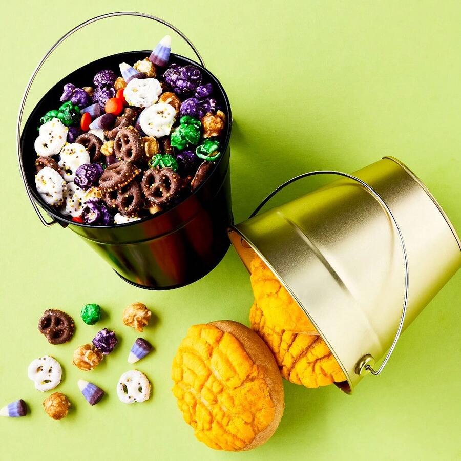 Special Offer Gold Tin Pail With Handle, - Default - View 1