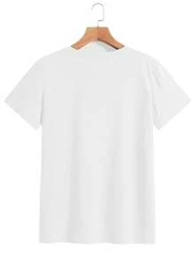 A Fashionable And Comfortable Graphic T-Shirt - Made From 100% Lightweight Fabric, This Crew Neck Tee Is Ideal For Summer Wear, Making It A Great Gift Idea. It Features An Eye-Catching Graphic Design And Is Made From Soft, Stretchy-X Fabric. - White - View 3