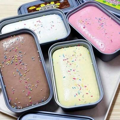 Squishy Cake Toy - Stress Relief Squeezing Toy - Colorful Cake Squeezy - Birthday Gift - Holiday Gift - Present