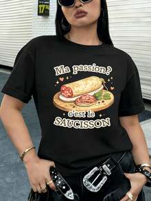 Women T-Shirts - Black - View 2