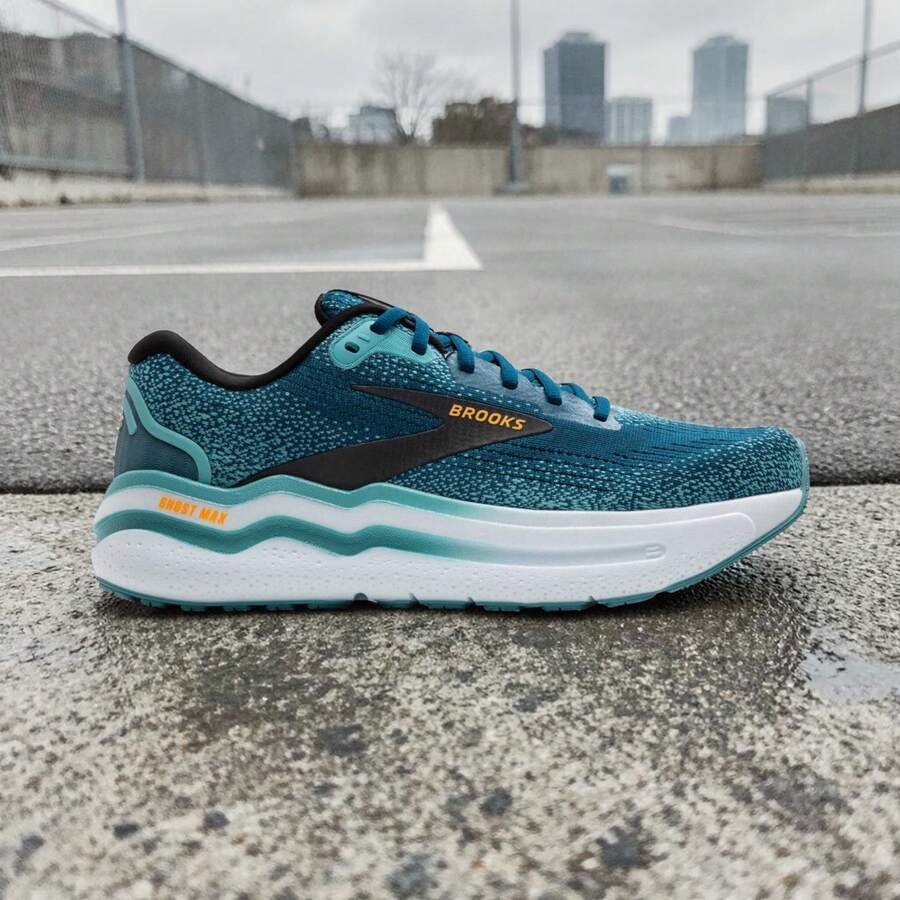 BROOKS Ghost Max 2 - Authentic High-Stack Running Shoes | Viral 2026 GlideRoll Rocker Technology | Premium DNA LOFT V2 Max Cushioning | High-End Orthopedic Support Trainers | Sophisticated Low-Drop Road Running Sneakers - Aqua - View 1