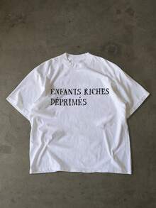 Men's New Fashionable Hip Hop Printed T-Shirt - White - View 1