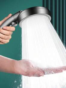 Handheld Shower Head With Filter, Adjustable Curved High Pressure Shower Head With Pause Switch, Water-Saving Bathroom Accessory - Bent Shower Head - View 2