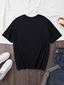 Women T-Shirts - Black - View 2