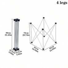 Workbench Support Legs (Excluding Tabletop), Easy To Store And Carry In 1 Second - Black - View 8
