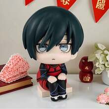 1 buah (Kunci Biru) Figur Anime - Model PVC Lucu dengan Pose Duduk, Ekspresi Tatapan ke Atas yang Dinamis, Dekorasi Meja yang Menggemaskan, Hadiah Natal & Pameran Anime/Dekorasi Mobil - MultiWarna - View 4