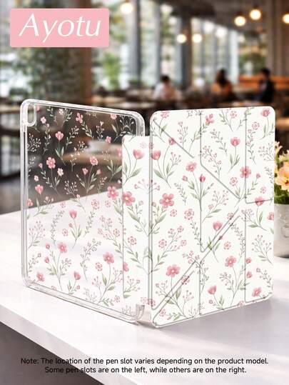Ayotu Ốp lưng họa tiết hoa nhí màu đỏ hình phù thủy cho iPad A16, Air 8 (M4) 2026 (11 inch)/2026 (13 inch), Pro 13 12.9 11, Air 11 13, Mini, Air 11 inch, Kindle (thế hệ thứ 11 - ra mắt năm 2024), Kindle Paperwhite thế hệ thứ 12 năm 2024.