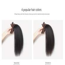 Kẹp tóc họa tiết da báo, thích hợp để sử dụng hàng ngày. - Dark Brown - Xem 4