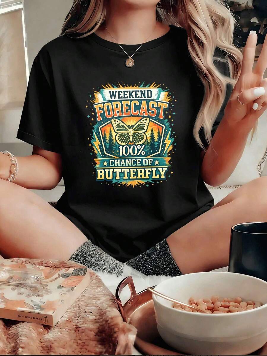 Women T-Shirts - Black - View 1