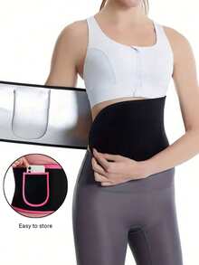 1pc 2026 New Breathable Sweat Waist Shaping Belt, Fitness Use, Summer Cool Feeling Sweat Waist Cincher With Pocket, Women Sauna Body Shaper, Halloween Gift - Multicolor - View 2