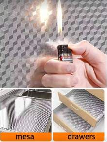 40cm X 10m Self-Adhesive Aluminum Foil Waterproof And Heat Resistant Sticker, Kitchen Oil-Proof Sticker For Sink/Cabinet/Drawer - Silver - View 8