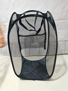 1 pièce Panier à linge pliable et grande capacité, design de stockage sans doublure, poignée ergonomique, tissu en maille respirant. Convient pour la buanderie, la salle de bain, la chambre et le salon, une solution de rangement idéale pour la maison, peut également être offert comme cadeau de pendaison de crémaillère. - Multicolore - Voir 12