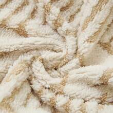 Plüsch Muschelförmige Stretch Stuhlbezug Rückenlehne Einteiliger Zweifarbiger Unregelmäßiger Esszimmerstuhl Überzug für Zuhause - Verschiedenfarbig - Übersicht 6