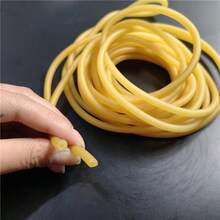 Easytoday Selang Karet Alami 0,3/0,5/1/2/3/4/5m, Elastisitas Tinggi, Diameter Dalam 2mm, Diameter Luar 5mm, Aksesoris yang Cocok untuk Berburu dan Menembak - Jahe - View 3
