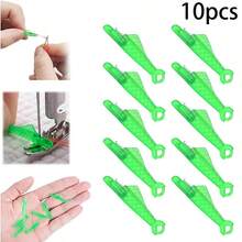 Bộ dụng cụ xỏ chỉ may 10 món, xỏ chỉ nhanh, thiết kế chống trượt, xỏ kim dễ dàng, hỗ trợ thêu DIY, hỗ trợ xỏ chỉ cho người già, định vị lỗ kim, dẫn hướng chỉ chống trượt, bộ dụng cụ xỏ chỉ - nhiều màu - Xem 2