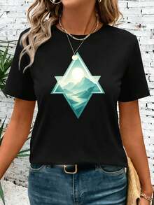 Women T-Shirts - Black - View 1