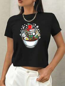 Women T-Shirts - Black - View 1
