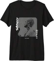 T-shirt graphique Changes Album pour femme, coupe ajustée, noir, manches courtes, style décontracté pour les fans - Noir - Voir 6