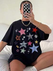 Women T-Shirts - Black - View 5